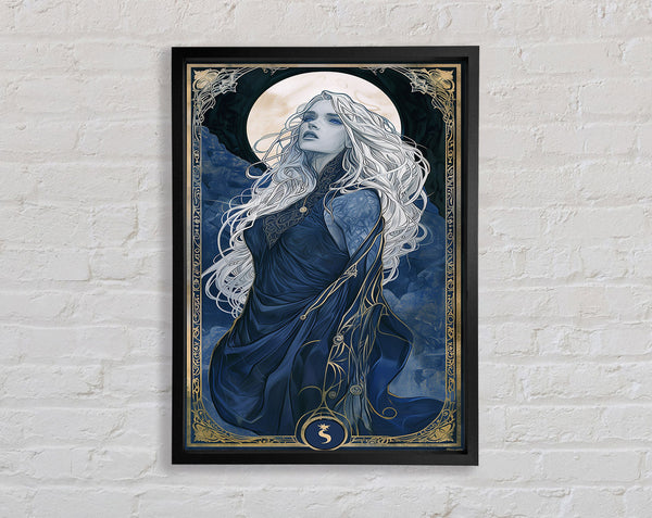 Tarot Card Woman Framed Print