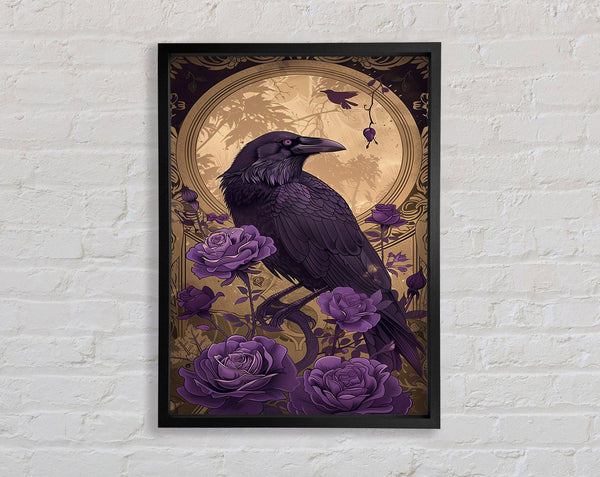 Tarot Raven Framed Print