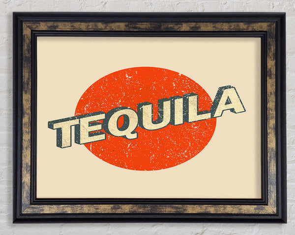 Tequila Text Framed Print