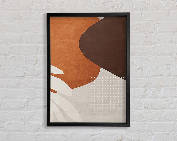 Terracotta Shapes Framed Print