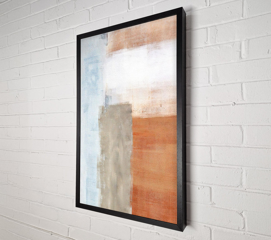 A Canvas Print of Terracotta To Blue Canvas Print