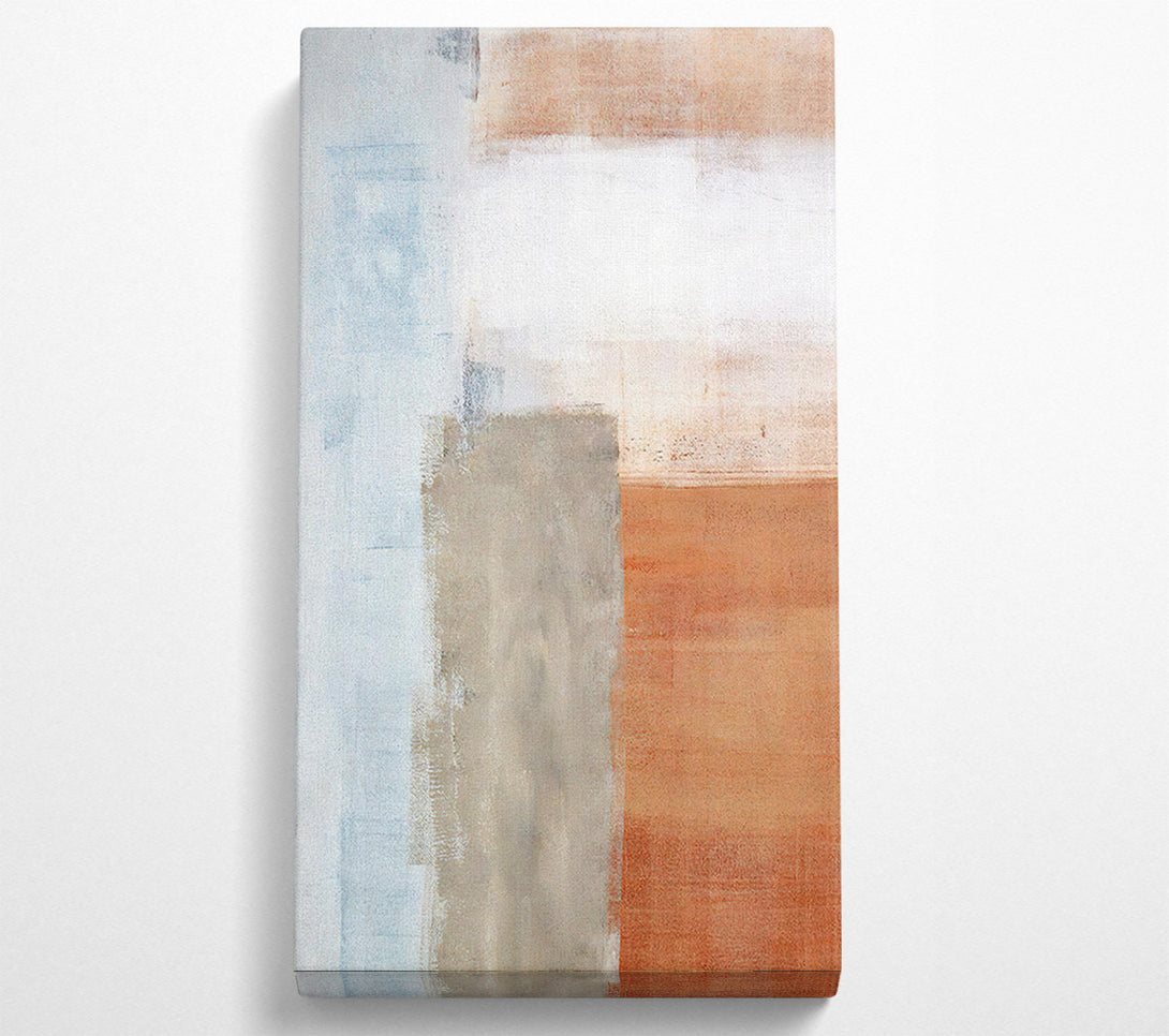  A Canvas Print of Terracotta To Blue Canvas Print
