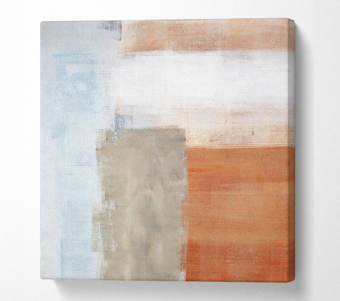  A Canvas Print of Terracotta To Blue Canvas Print