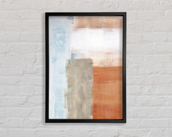 Terracotta To Blue Framed Print