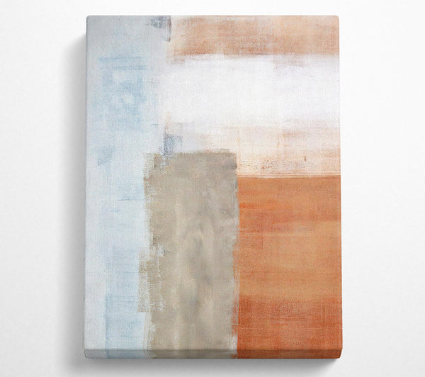  A Canvas Print of Terracotta To Blue Canvas Print
