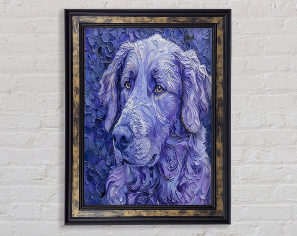 Textured Dog Framed Print