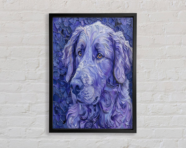 Textured Dog Framed Print