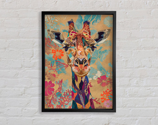 The Artistic Giraffe Framed Print