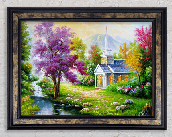 The Church Gardens Framed Print