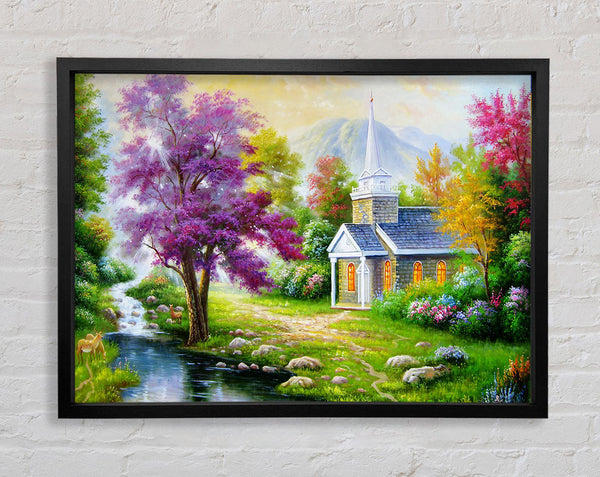 The Church Gardens Framed Print
