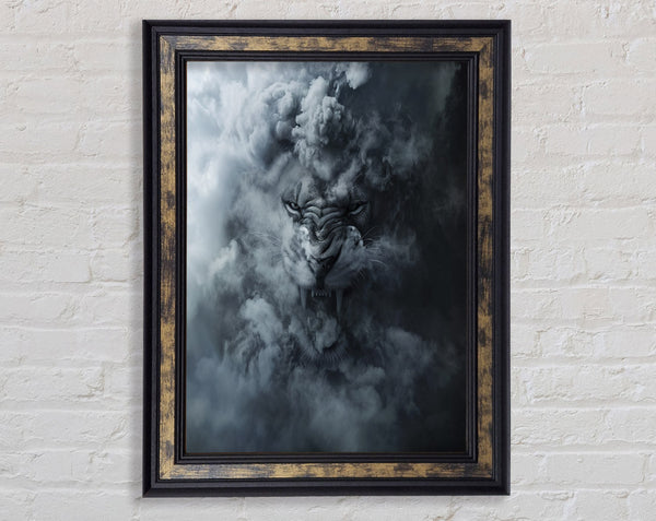 The Cloud Lion Framed Print