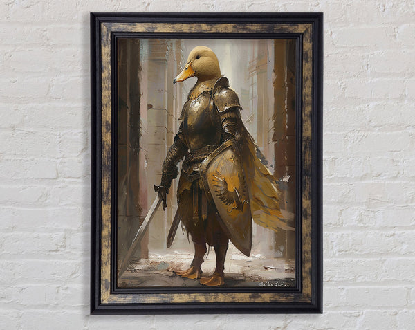 The Duck Crucade Framed Print