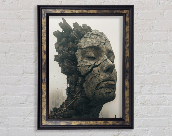 The Face Of Concrete Framed Print