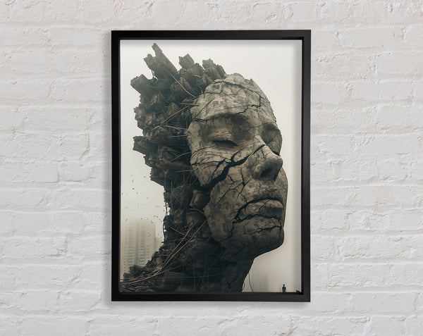The Face Of Concrete Framed Print