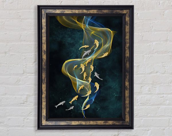 The Koi Flow Framed Print