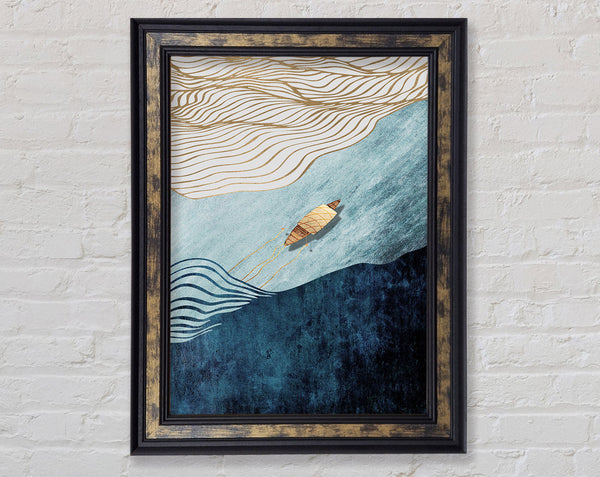 The Lone Boat Framed Print