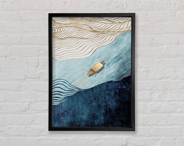 The Lone Boat Framed Print
