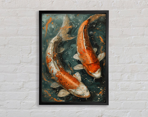The Lovely Koi Framed Print