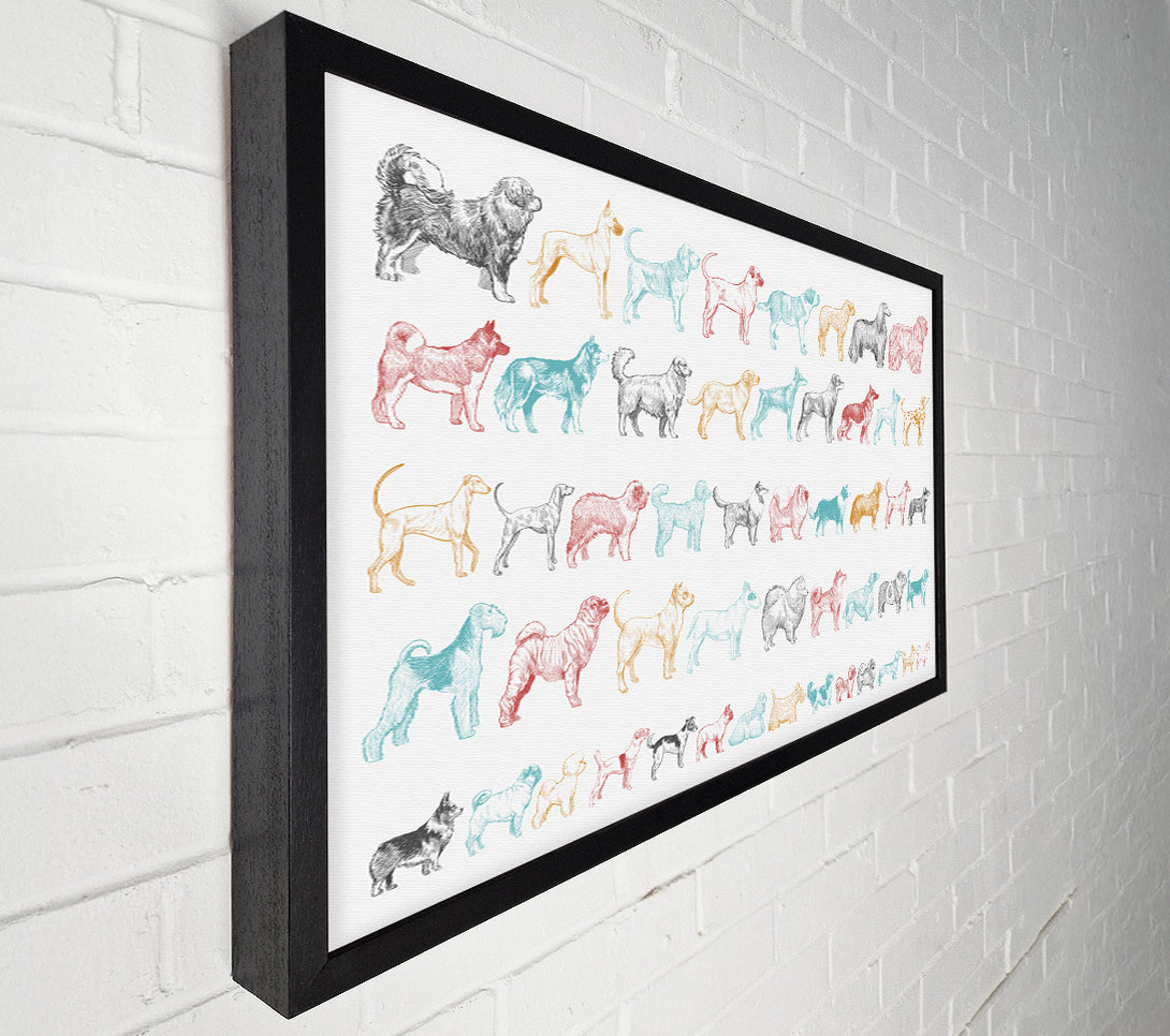  A Canvas Print of The Pack Of Dogs Canvas Art
