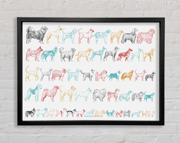 The Pack Of Dogs Framed Print