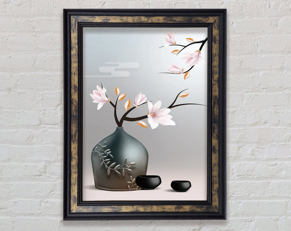 The Pink Flower Vase Framed Print