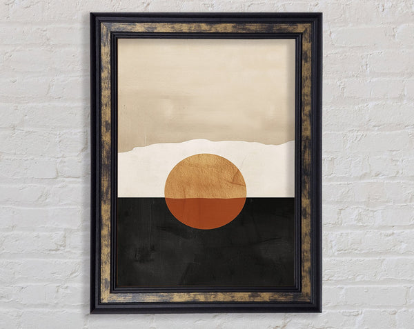 The Sun Cliff Boho Framed Print