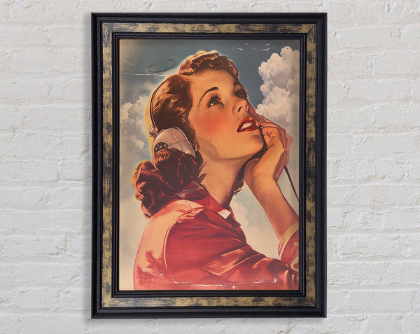 Thinking In The Sky Framed Print