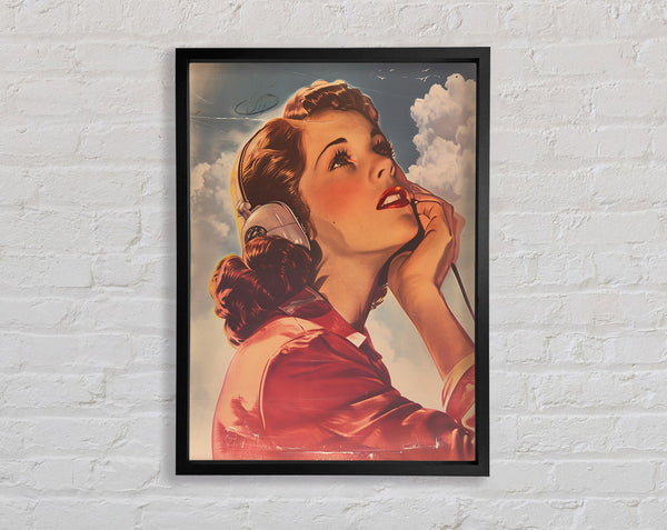 Thinking In The Sky Framed Print
