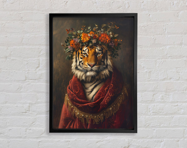 Tiger Flower Framed Print