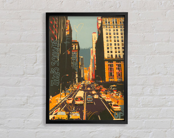 Time Square Framed Print