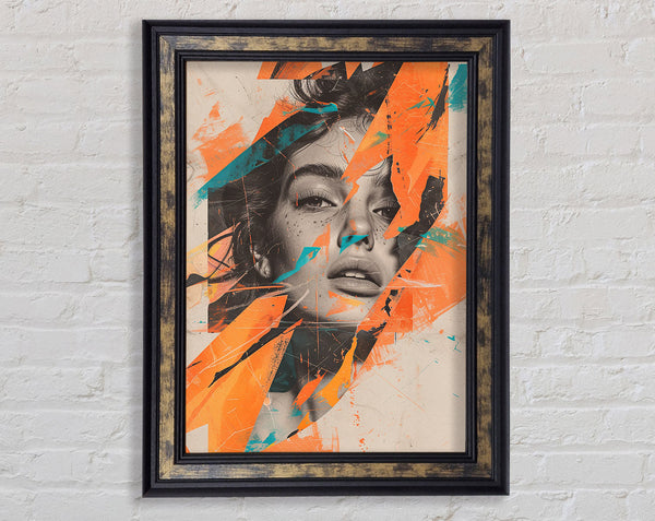 Torn Fashion Framed Print