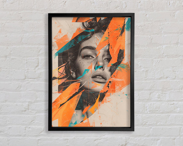 Torn Fashion Framed Print