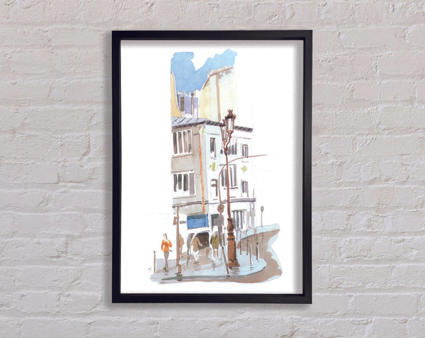 Town Life Framed Print