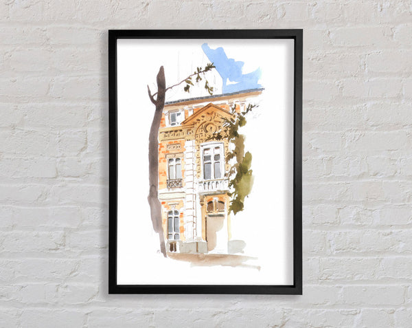 Townhouse Framed Print