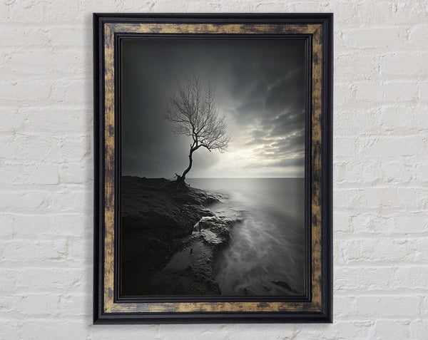 Tree Seascape Framed Print