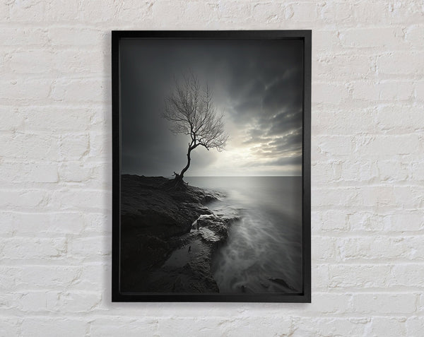Tree Seascape Framed Print
