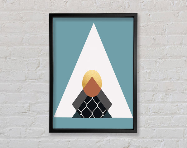 Triangle Shapes Framed Print