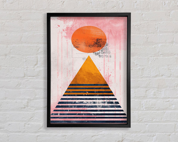 Triangle Sphere Shapes Framed Print