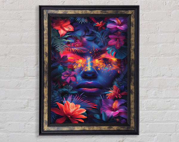 Tropical Woman Framed Print