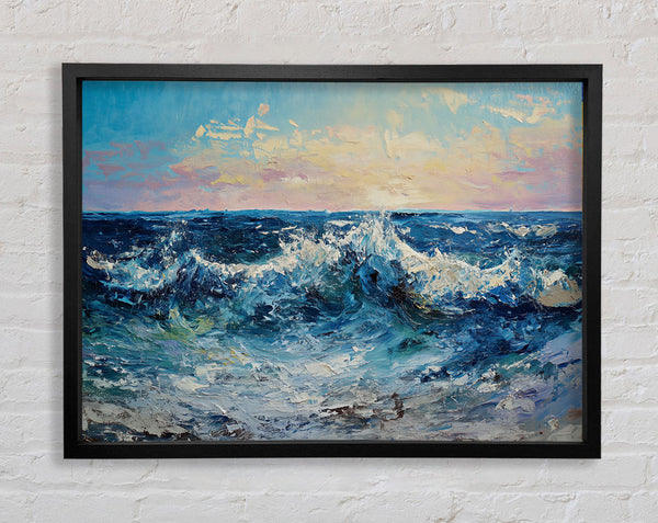 Turner Waves Framed Print