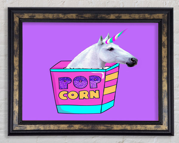 Uni Corn Framed Print