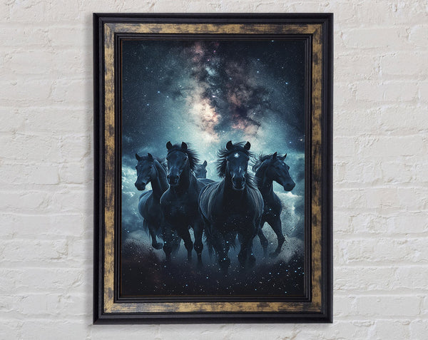 Unicorns Of The Universe Framed Print