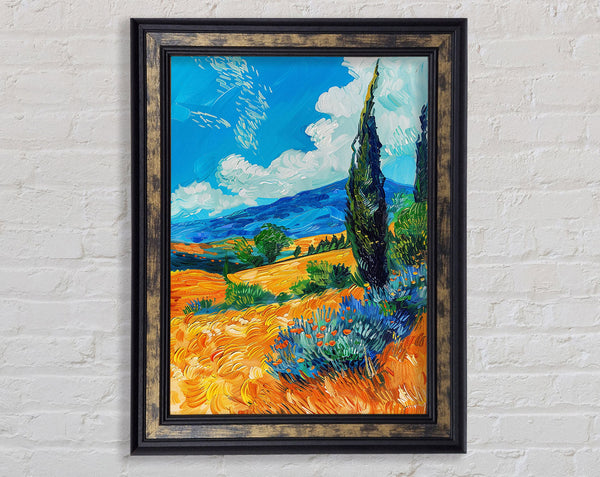 Van Gogh Skies Framed Print