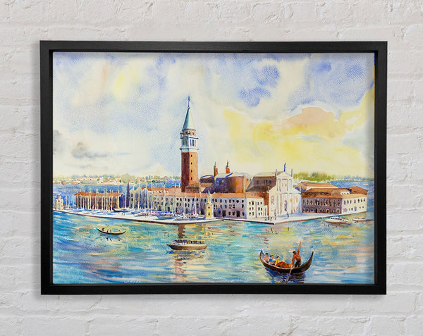 Venice Gondola Ride Framed Print