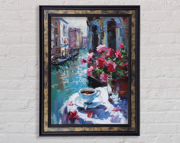 Venice Waterside Framed Print