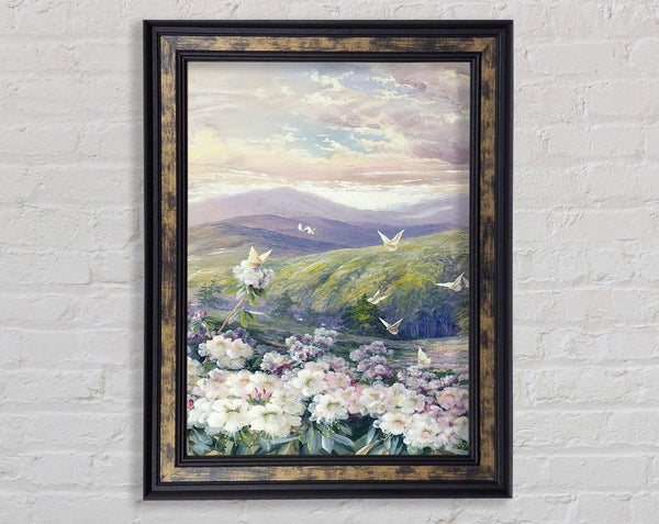 View Of The Hills Framed Print