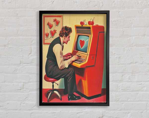 Vintage Gaming Framed Print