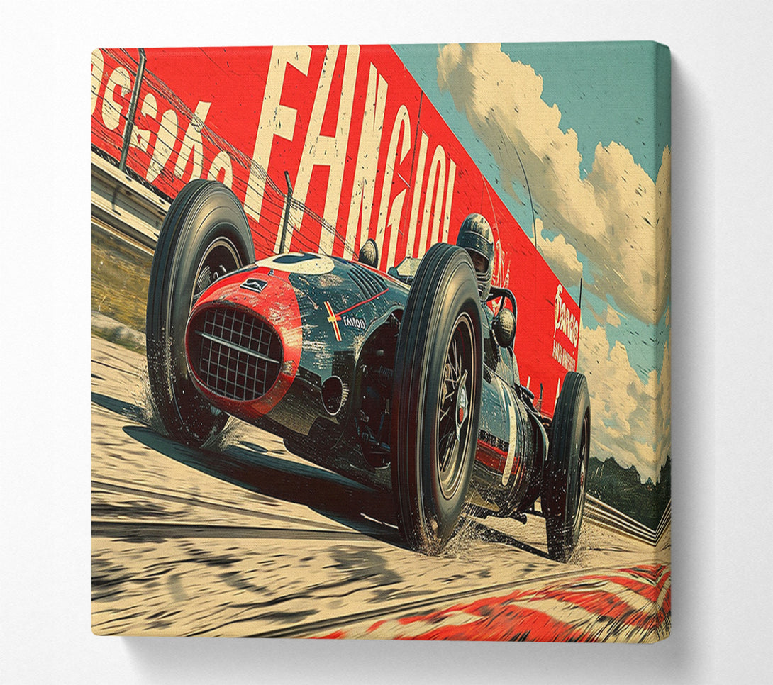  A Canvas Print of Vintage Racer (1) Canvas Print