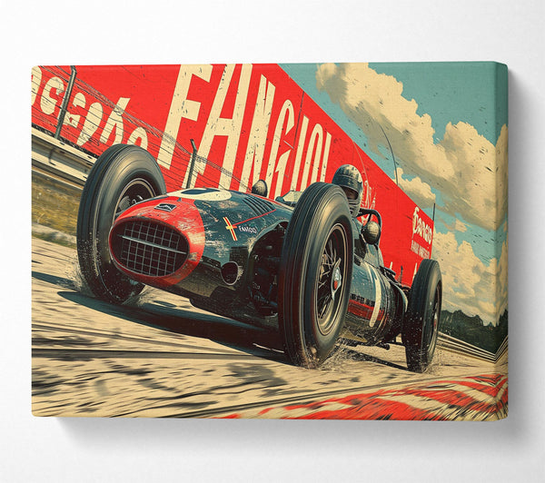  A Canvas Print of Vintage Racer (1) Canvas Print