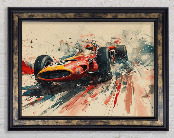 Vintage Racer Framed Print